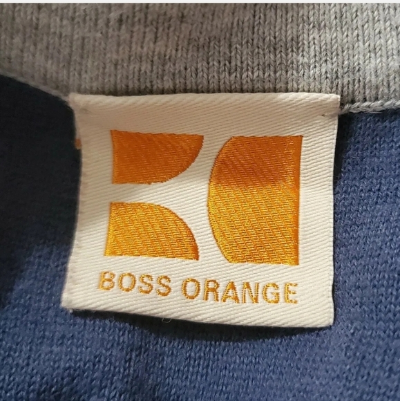 Men's Hugo Boss Ared Long Sleeve Cotton Grey T Shirt Tee Top Large 42 - Picture 3 of 4